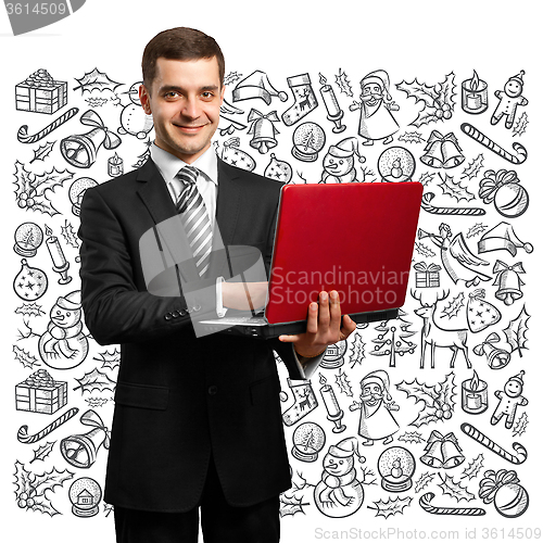 Image of Man Looking For Christmas Gifts