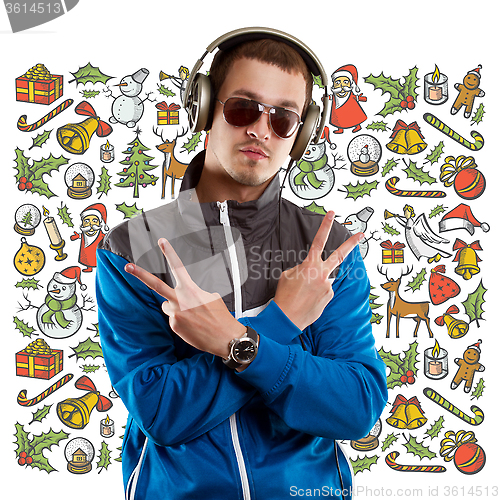 Image of Man Looking For Christmas Gifts