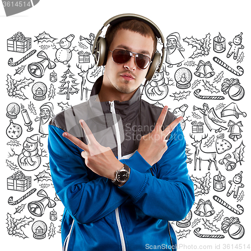 Image of Man Looking For Christmas Gifts