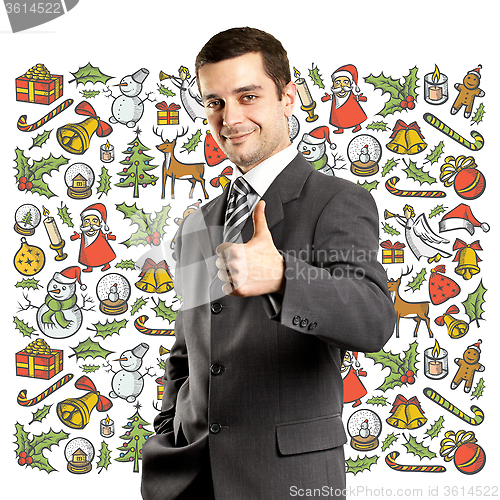 Image of Man Looking For Christmas Gifts