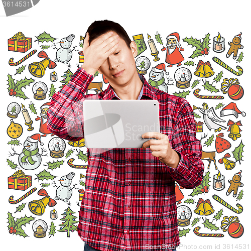 Image of Man Looking For Christmas Gifts