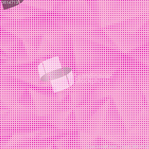 Image of  Dots on Pink Background. Halftone Texture.
