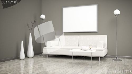 Image of room with a sofa