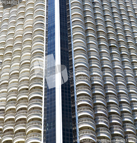 Image of reflex of some gray palace in a  thailand