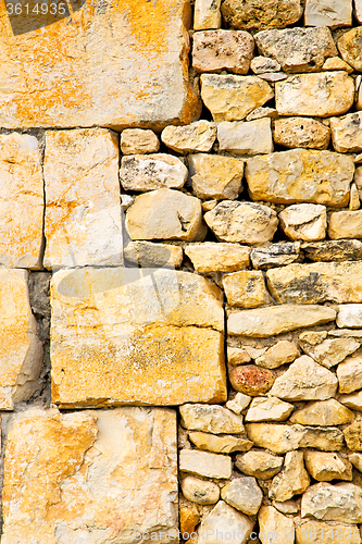 Image of texture wall in  old brick construction concrete