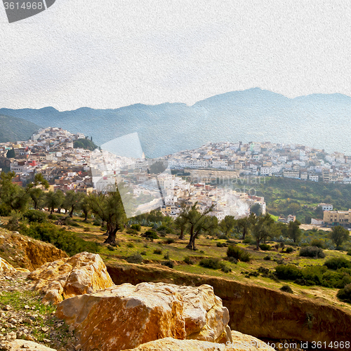 Image of old city in morocco africa land home and landscape valley