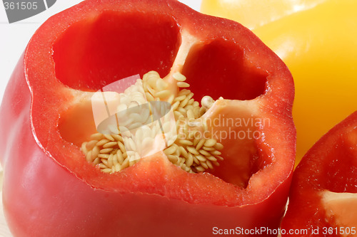 Image of Close up from red pepper