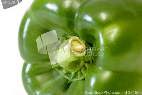 Image of Closeup from green Pepper