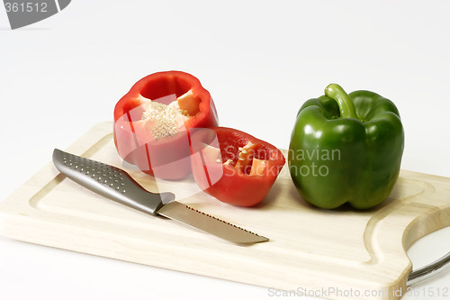 Image of Cutting Peppers