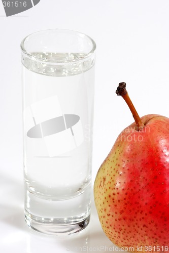 Image of Glass of Pear Brandy