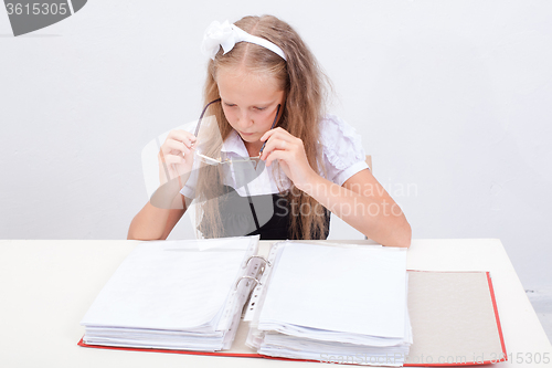 Image of Schoolgirl with folder 