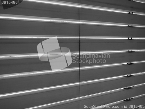 Image of Window blinds in black and white