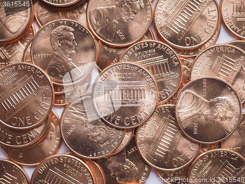 Image of Dollar coins background