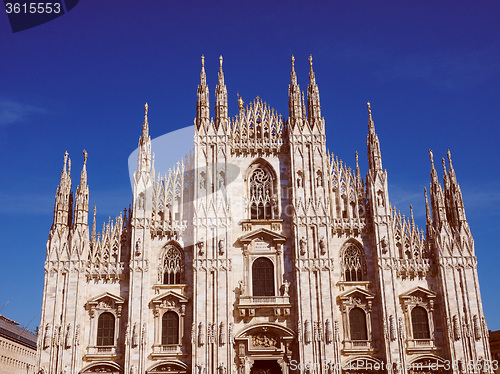 Image of Retro look Milan Cathedral