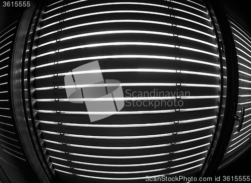Image of Window blinds in black and white