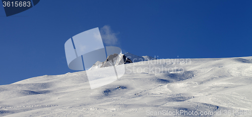 Image of Panoramic view on skiing slope