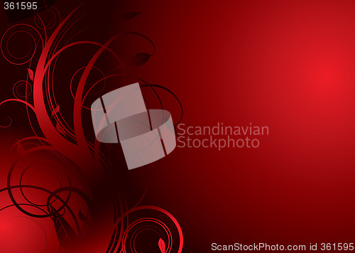 Image of floral dam red