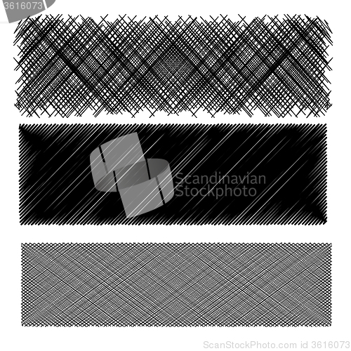 Image of Set of Black Diagonal Strokes Patterns