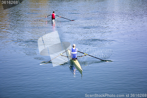 Image of Two Man in a boats