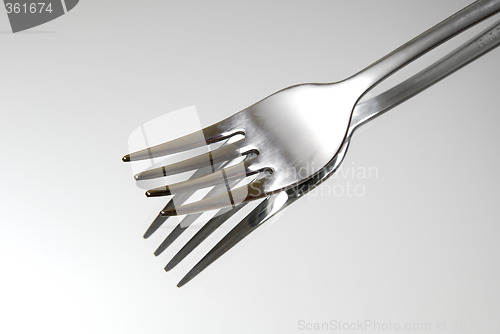 Image of Fork on a mirrow