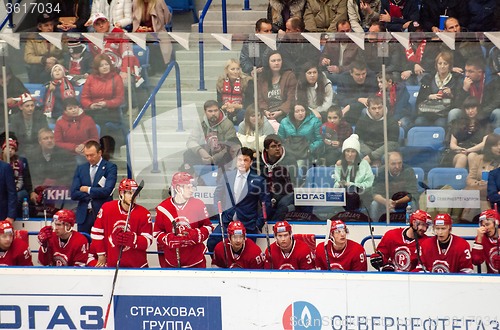 Image of Vityaz team and head coach Oleg Orekhovsky