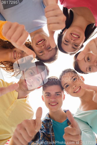 Image of group of smiling teenagers