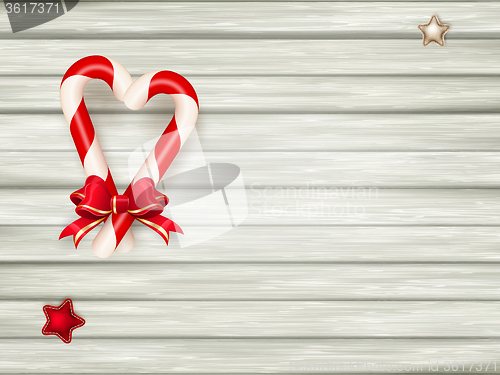 Image of Christmas candy canes. EPS 10