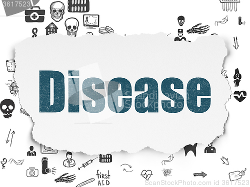 Image of Healthcare concept: Disease on Torn Paper background