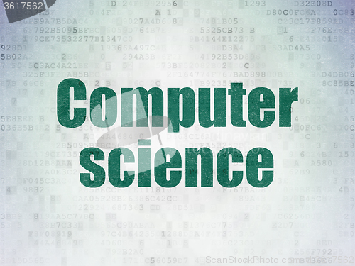 Image of Science concept: Computer Science on Digital Paper background