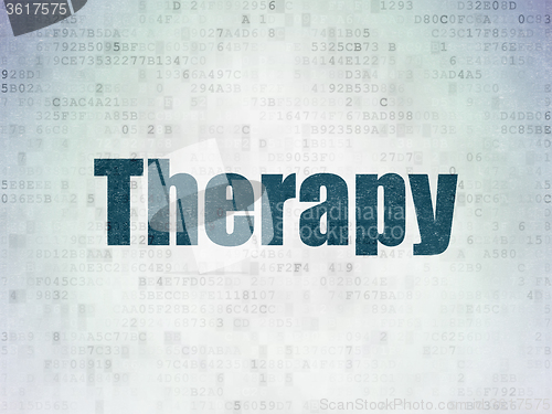 Image of Healthcare concept: Therapy on Digital Paper background