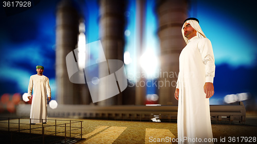 Image of Arabic engineer at oil refinery 