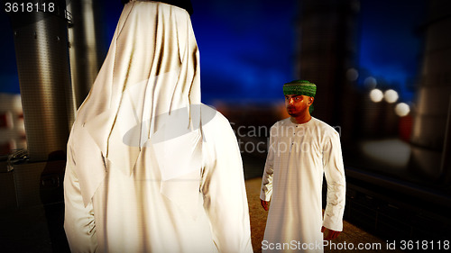 Image of Arabic engineer at oil refinery 