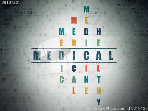 Image of Health concept: Medical in Crossword Puzzle