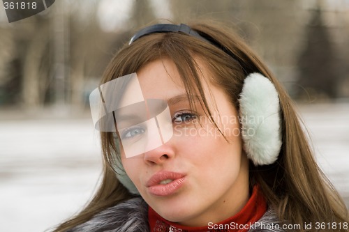 Image of Portrait of the beautiful girl outdoor 3
