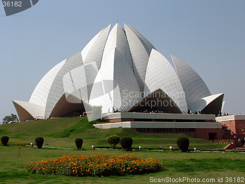 Image of Bahai Temple, New Delhi, India