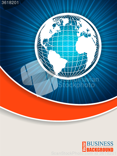 Image of Bursting globe brochure design