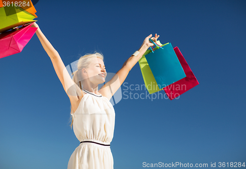 Image of woman with shopping bags