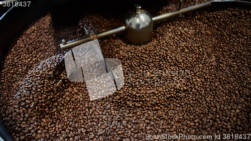 Image of Freshly roasted coffee beans