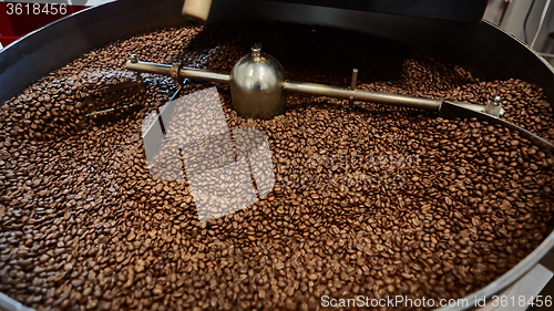 Image of Freshly roasted coffee beans