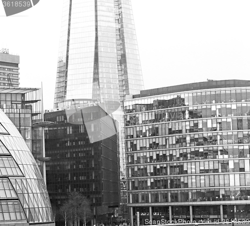 Image of new     building in london skyscraper      financial district an