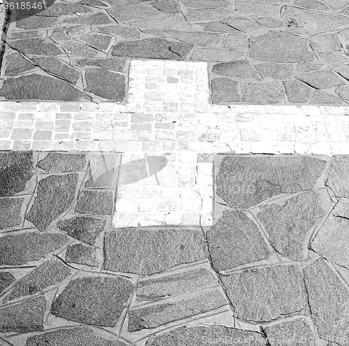 Image of  cracked  step   brick in  italy old wall and texture material t