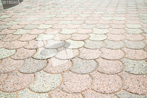 Image of  cracked  step    in  italy old wall and material  