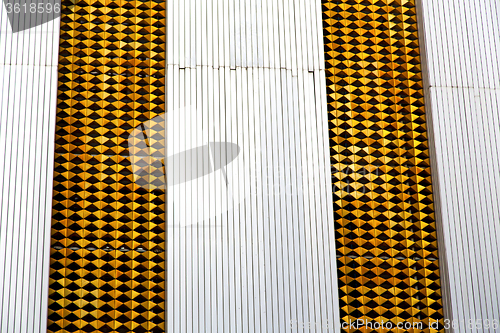 Image of  abstract    in the metal  thailand  bangkok   palaces  temple  