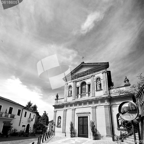 Image of medieval old architecture in italy europe milan religion       a