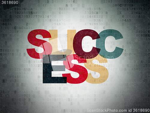 Image of Business concept: Success on Digital Paper background