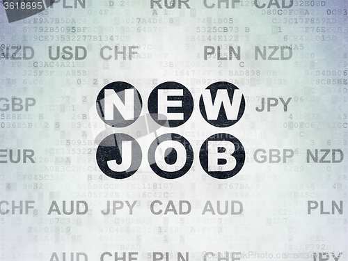 Image of Business concept: New Job on Digital Paper background