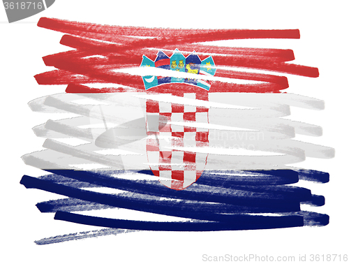 Image of Flag illustration - Croatia