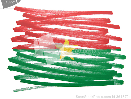 Image of Flag illustration - Burkina Faso