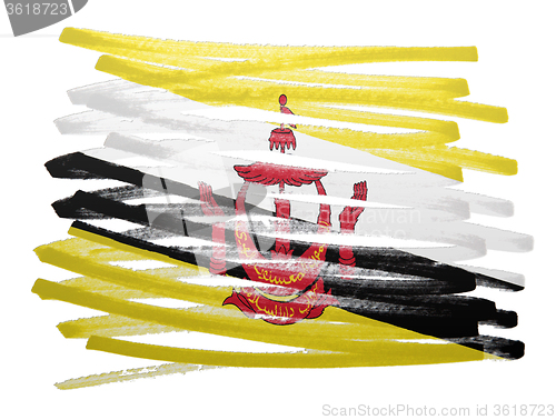 Image of Flag illustration - Brunei