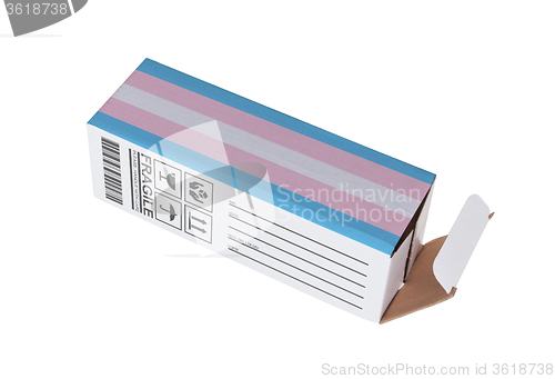 Image of Concept of export - Product of Trans Pride